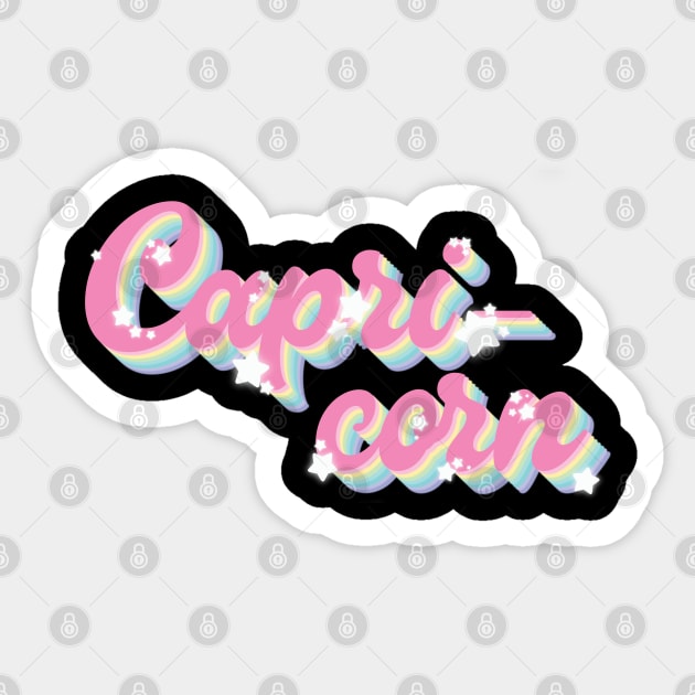 Groovy Capricorn Sticker by Haygoodies